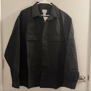 H&M Black Relax Fit Water Repellent Jacket for Men